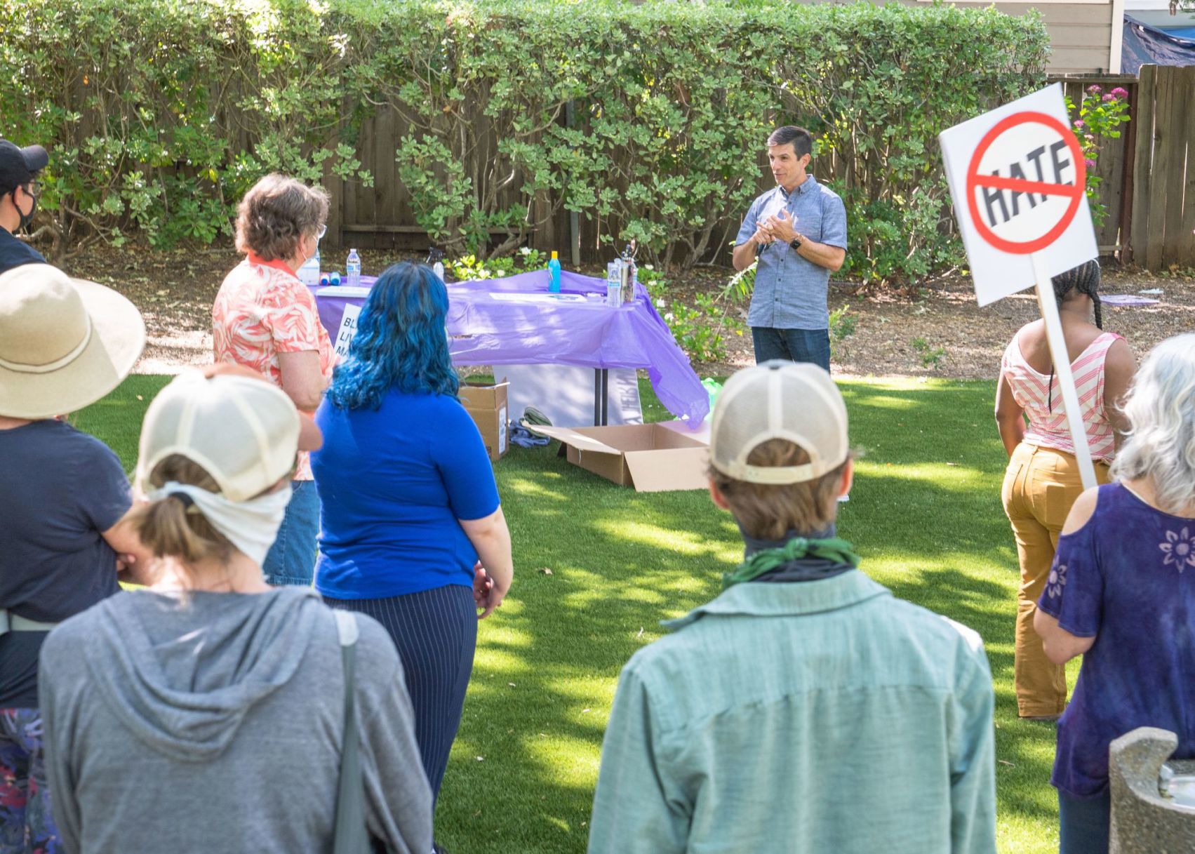Calistoga peaceful protest